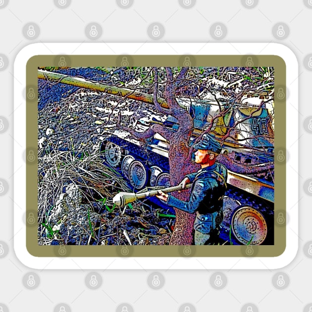 WW2 German Panzer Grenadier Sticker by Busybob